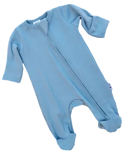 Zip & Snuggle Babygro - Teal