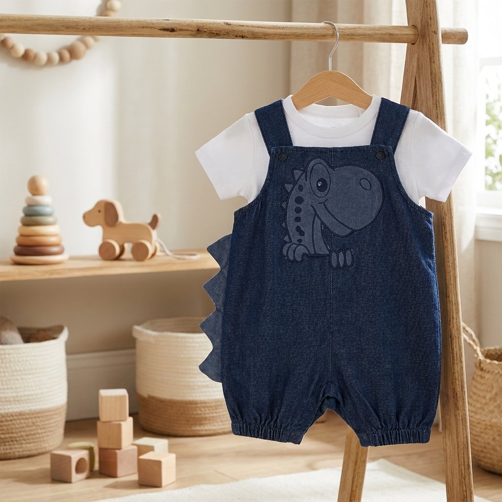 Dino Explorer Dungaree Set