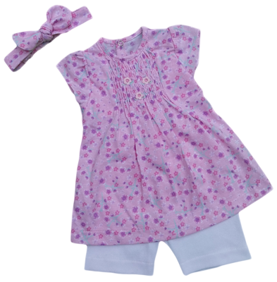 Floral Baby Outfit Set - Image 6