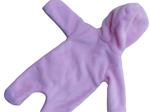 Bunny Cuddles Velour Babygro - Image 3