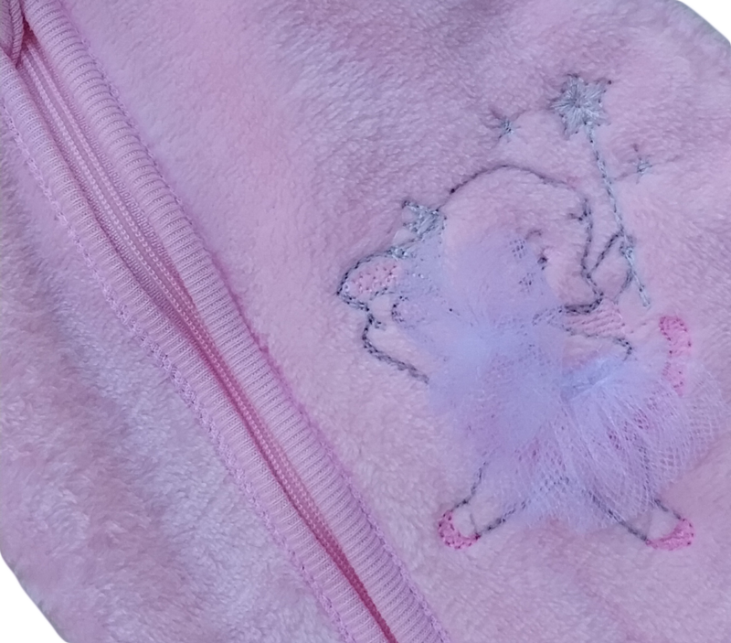 Bunny Cuddles Velour Babygro - Image 4