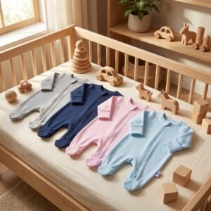 Baby Two Way Zip Babygro