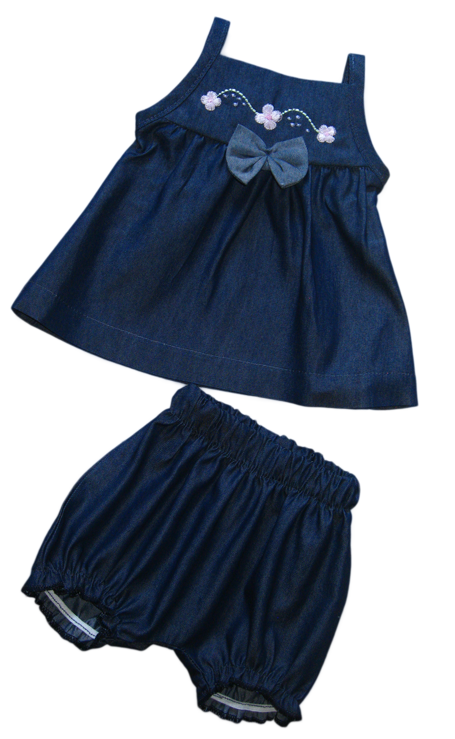 Blossom Bow Denim Set - Image 2