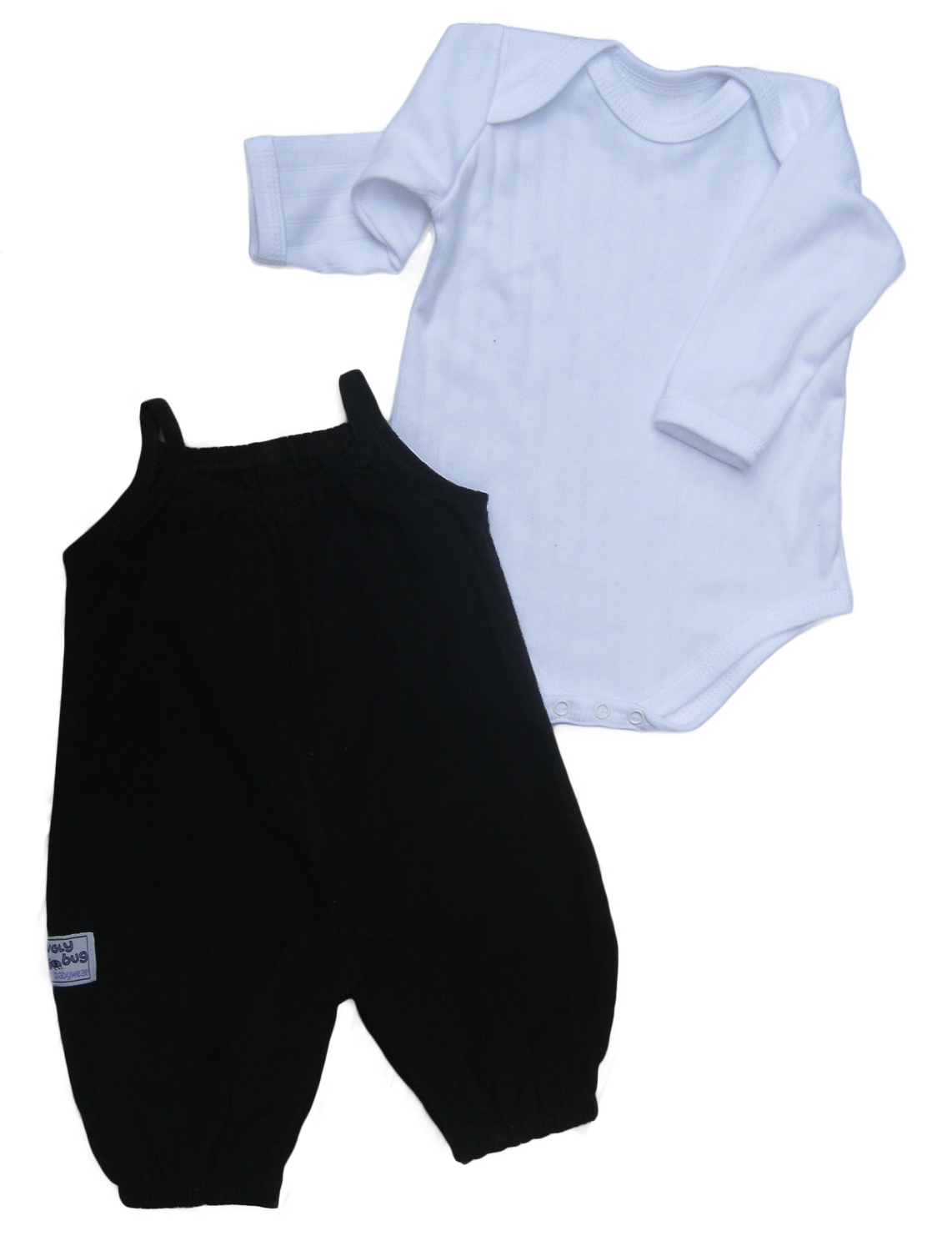 Black Classic Romper and Bodyvest Set - Image 2