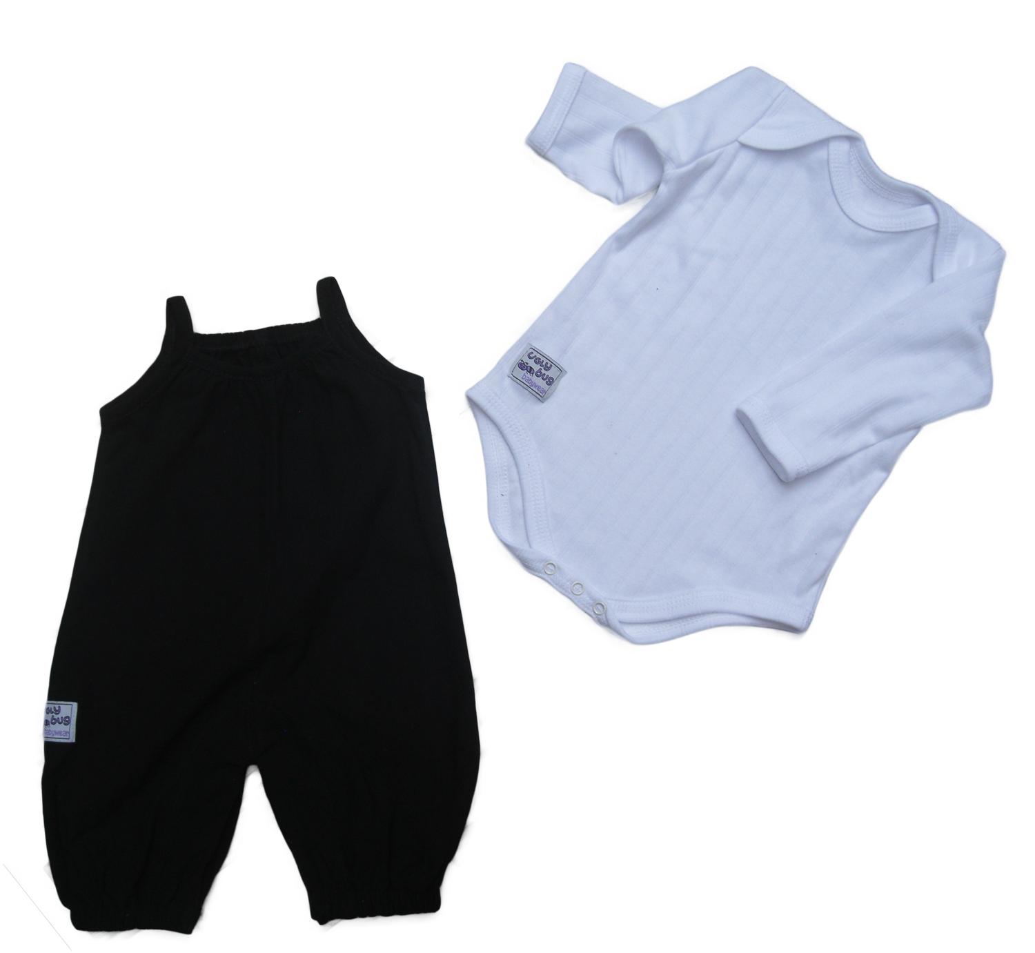 Black Classic Romper and Bodyvest Set - Image 3