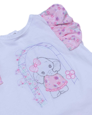 Baby Ele Frilly Set with Headband - Image 4