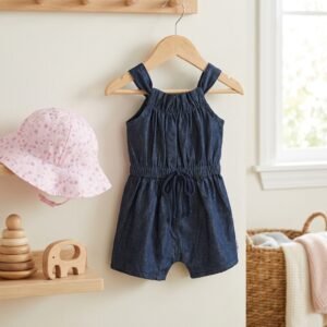 Denim Cuddle & Sunhat Set