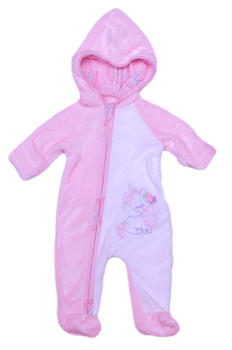 Unicorn Dreams Velour Babygro - Image 2