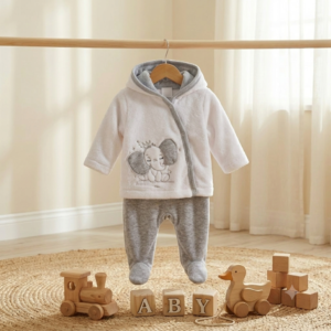 Baby Elephant Hoodie Set