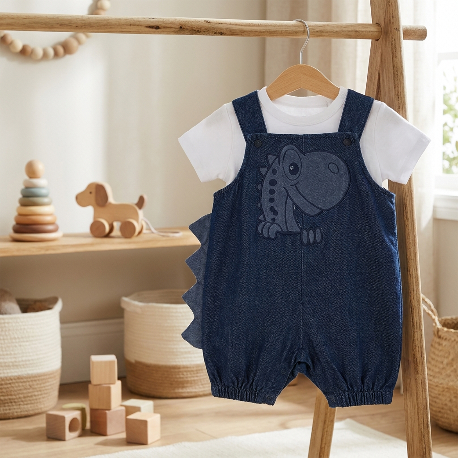 Dino Explorer Dungaree Set