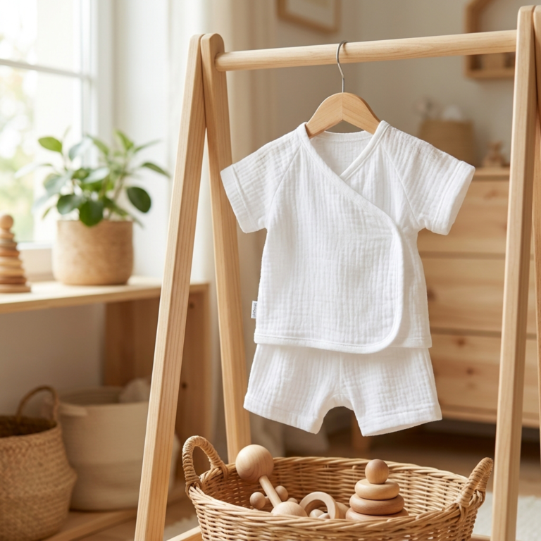 soft organic baby matine set