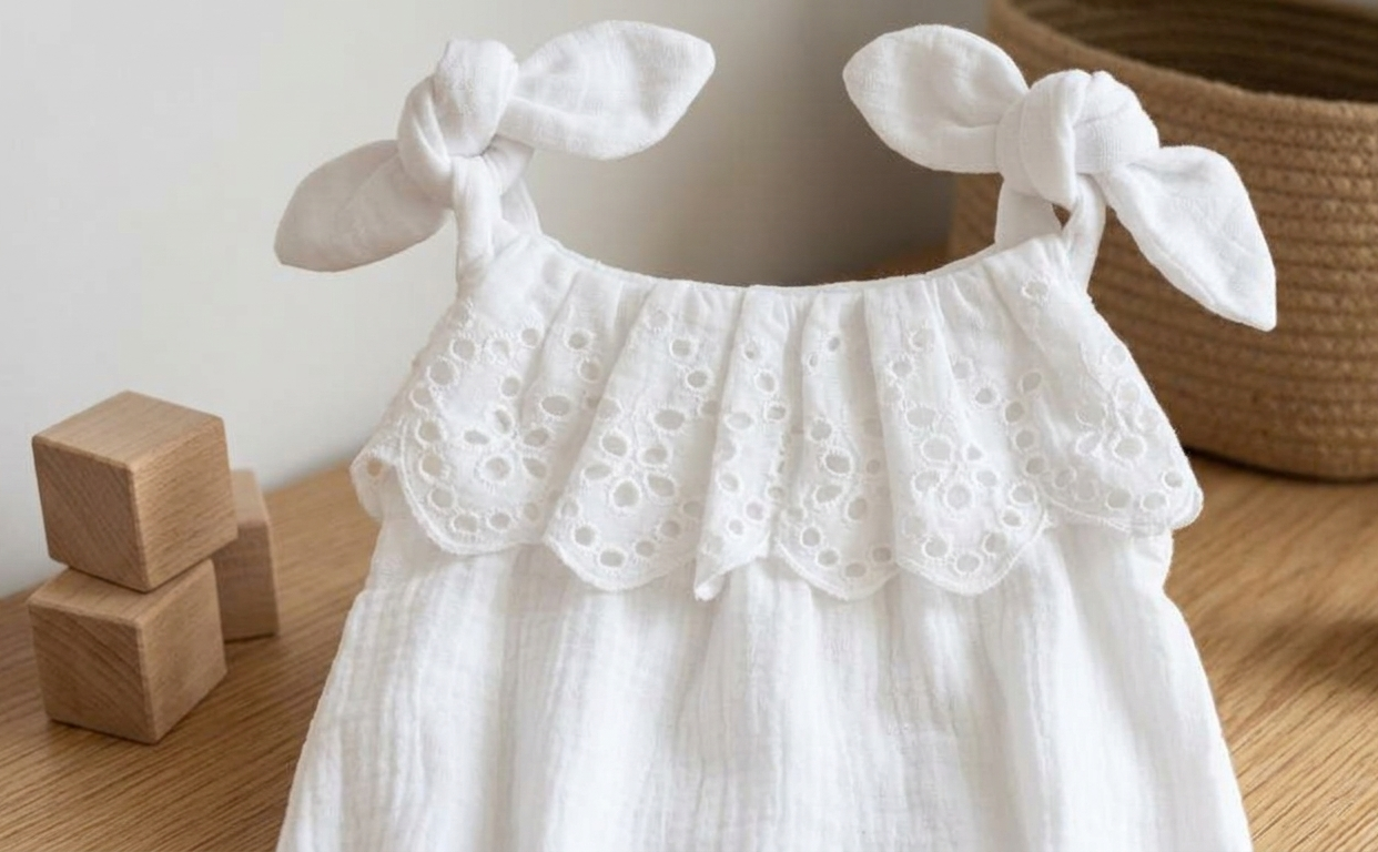 Muslin Strappy Romper - Image 2