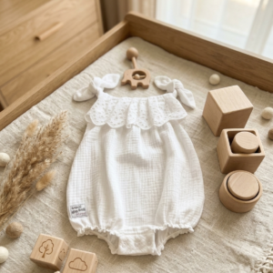 Muslin Strappy Romper