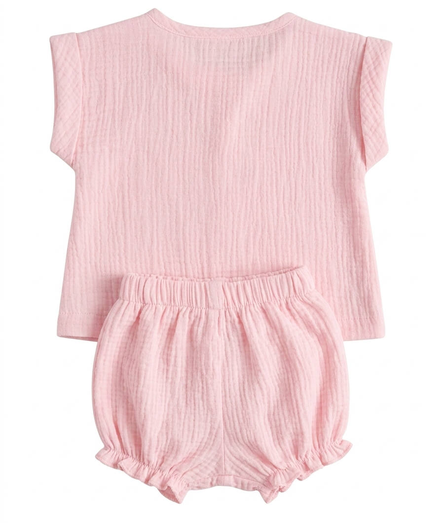 Blossom Muslin Co-Ord Set – 100% Cotton Baby Outfit - Image 2