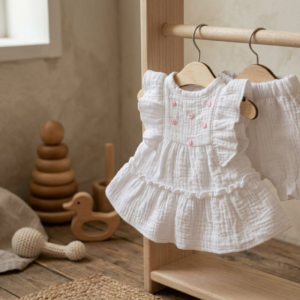 muslin doll dress set